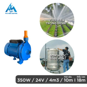 Ứng dụng bơm năng lượng mặt trời 24v 350w 4m3/h
